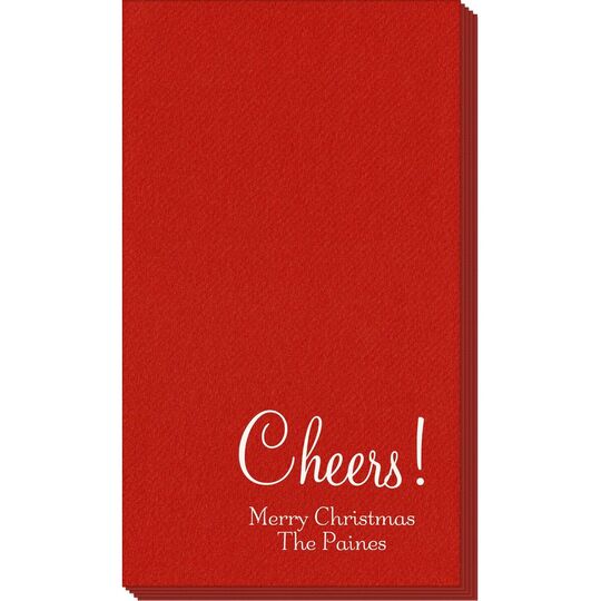 Perfect Cheers Linen Like Guest Towels